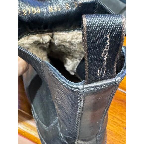 Women's Santoni leather wingtip chelsea boots size 38 euro - US 7.5 - Picture 6 of 7